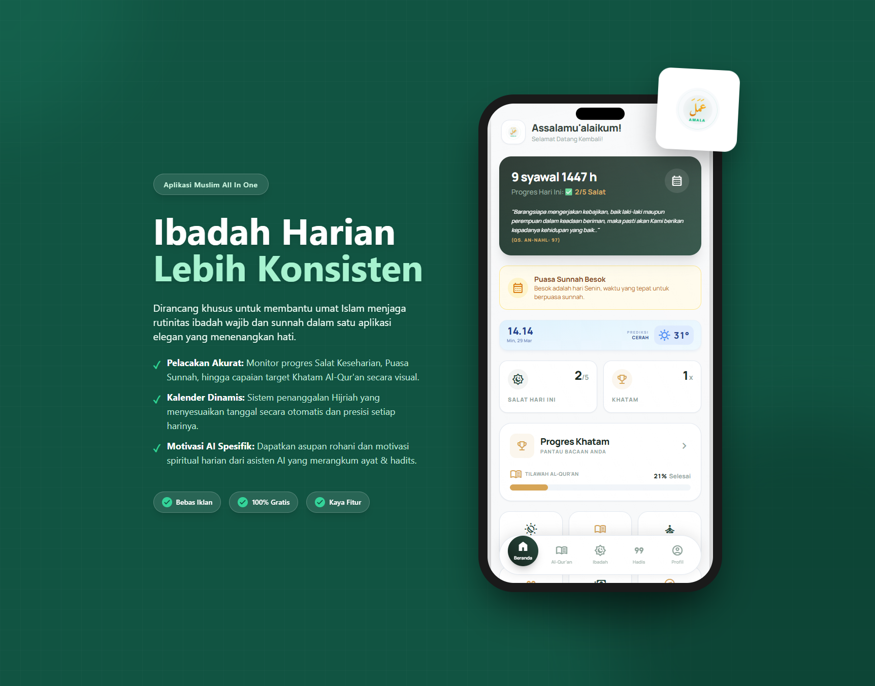 Amala - Islamic Daily Companion